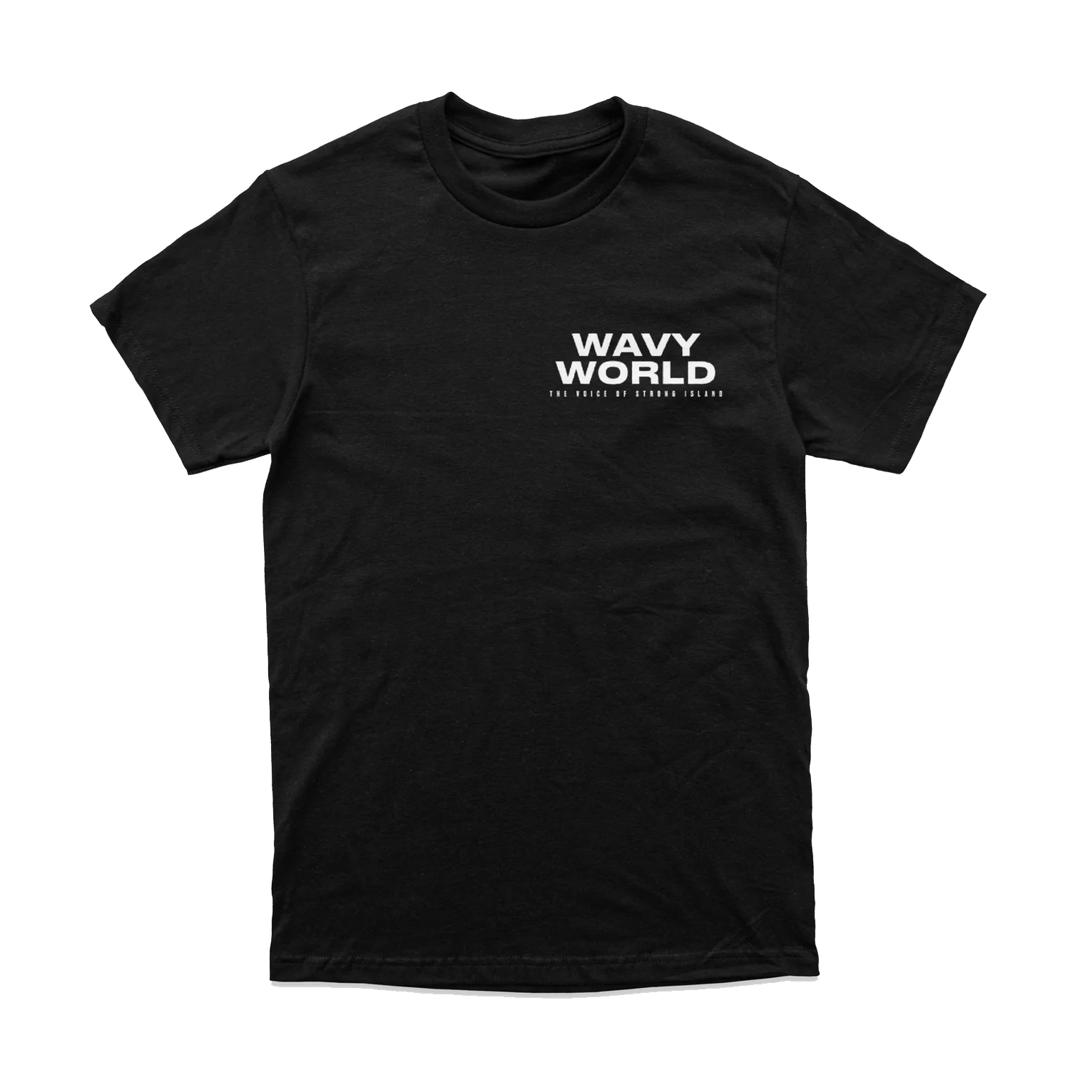 Wavy World Logo Tee – Black