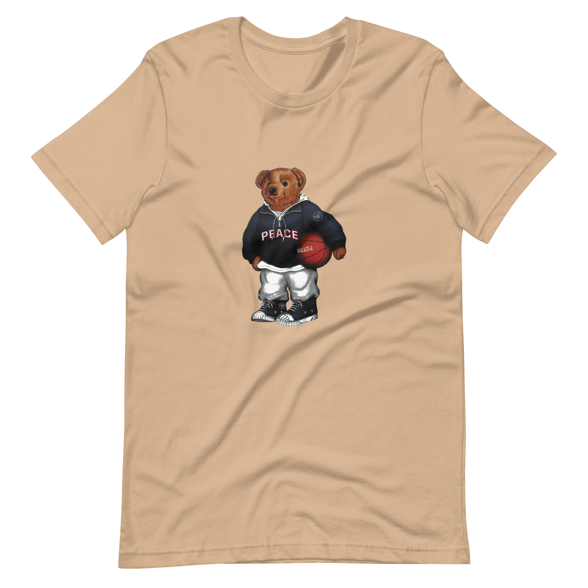 Peace Bear Short Sleeve Unisex T Shirt ballin4peace